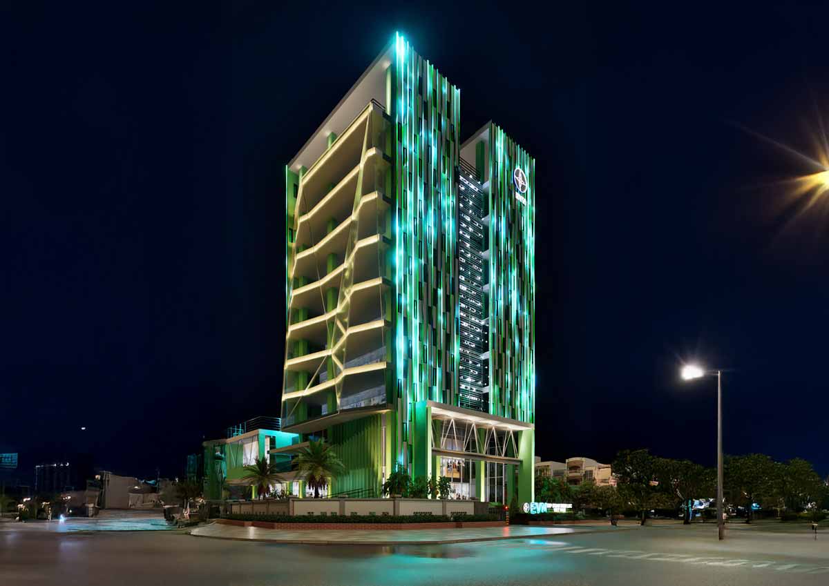 THiết kế chiếu sáng tòa nhà