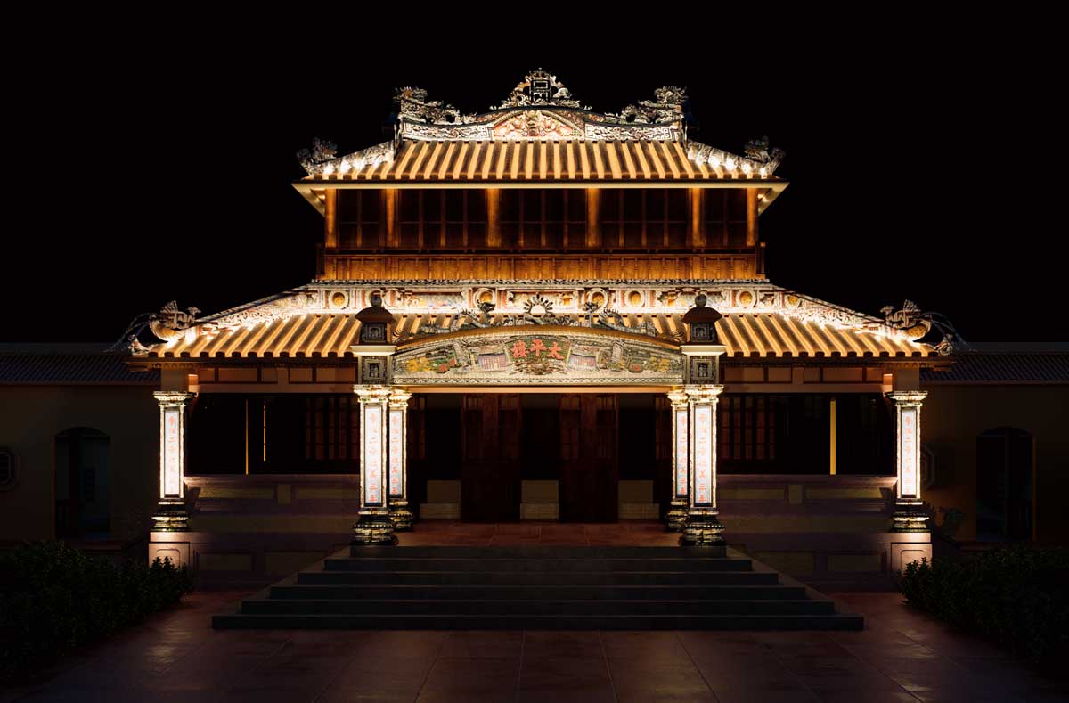 chiếu sáng mỹ thuật công trình kiến trúc